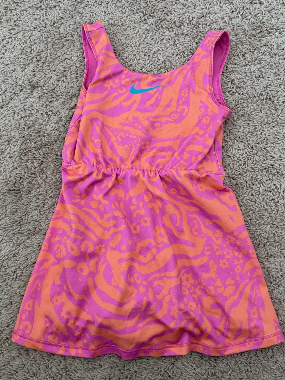 Nike Kids' Orange and Pink Activewear Dress